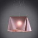 Sospensione 3 Luci Pink Metal in Metallo Cromato Cm. 59 x 31h