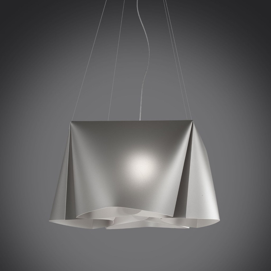 Sospensione 3 Luci Silver in Metallo Cromato Cm. 59 x 31h