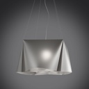 Sospensione 3 Luci Silver in Metallo Cromato Cm. 59 x 31h