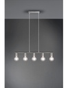 Sospensione 5xE27 Vannes Nichel L82 cm Trio Lighting