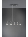 Sospensione 5xE27 Vannes Nichel L82 cm Trio Lighting