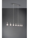 Sospensione 7xE27 Vannes Nichel L110 cm Trio Lighting