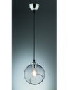 Sospensione Clooney Sfera Vetro Fumé Ø20 cm Trio Lighting