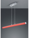 Sospensione Cromo Moderna Design Tubo Led RGBW Leia Trio Lighting