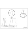 Sospensione Design Spirale Led Dimmer 4000k Parma Bianco Trio Lighting