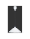 Sospensione Diego Vetro Rigato Bianco Ø30 cm 1xE27 Trio Lighting