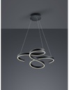 Sospensione Francis Vortici Antracite Led 52w Dimmerabile Trio Lighting