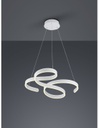 Sospensione Francis Vortici Bianco Led 52w Dimmerabile Trio Lighting