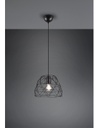 Sospensione Haval Gabbia 1xE27 Nero Opaco Ø27 cm Trio Lighting