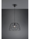Sospensione Haval Gabbia 1xE27 Nero Opaco Ø38 cm Trio Lighting