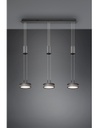Sospensione Isola Cucina 3 Dischi Led Franklin Antracite Moderno Trio Lighting