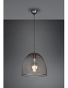Sospensione Ivar Nichel Antico Diffusore A Parabola Con Rete Ø40 cm Trio Lighting