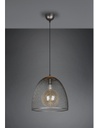Sospensione Ivar Nichel Antico Diffusore A Parabola Con Rete Ø40 cm Trio Lighting