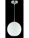 Sospensione Moderna Moon Boccia Vetro Bianco Ø25 cm Trio Lighting