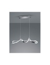 Sospensione Moderna Perugia Design Intreccio Cromo Led Dimmer 4000k Trio Lighting