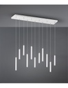 Sospensione Moderna Tubular 11 Tubi Led Bianco L115 cm Trio Lighting