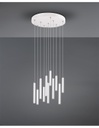 Sospensione Moderna Tubular 11 Tubi Led Bianco Ø40 cm Trio Lighting