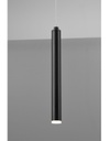 Sospensione Moderna Tubular 11 Tubi Led Nero Ø40 cm Trio Lighting
