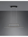 Sospensione Nera Moderna Ufficio Aick Led Dimmerabile Trio Lighting