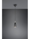 Sospensione Pendel Cono Farin Nero Ø10 cm Trio Lighting