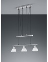 Sospensione Sali e Scendi 3 Luci Bilanciere Levisto Nichel Trio Lighting