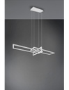 Sospensione Salinas 3 Rettangoli Led 34w Bianco L110 cm Dimmerabile Trio Lighting