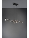 Sospensione Salinas 3 Rettangoli Led 34w Nero L110 cm Dimmerabile Trio Lighting
