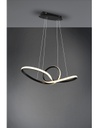 Sospensione Sansa Led 28w Dimmerabile Nero L80 cm Trio Lighting