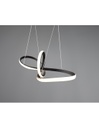 Sospensione Sansa Led 28w Dimmerabile Nero L80 cm Trio Lighting