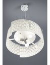 Sospensione Signa 3 Vetri Bianco 3xE27 Ø50 cm Trio Lighting