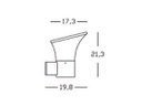 Applique In Alto E27  linea belen  alluminio