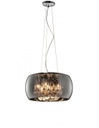 Sospensione Vapore Vetro Cromo E Pendenti Ø40 cm Trio Lighting