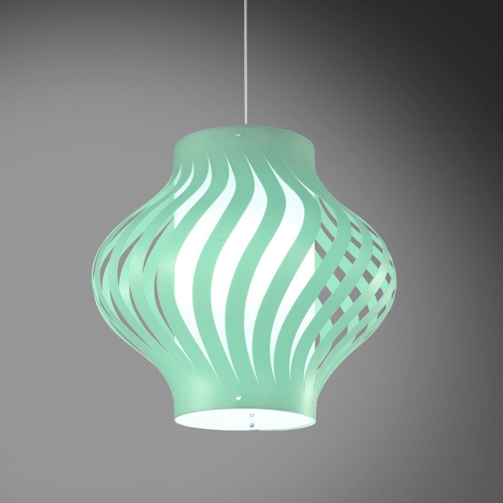 Sospensione Verde Pastello in Plastica Cm. 40 x 39h