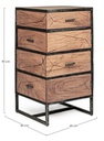 Specchio con cornice Illusion Nero  Cod.0242649