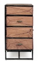 Specchio con cornice Illusion Nero  Cod.0242649