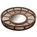 Specchio legno naturale tondo cmø62x8