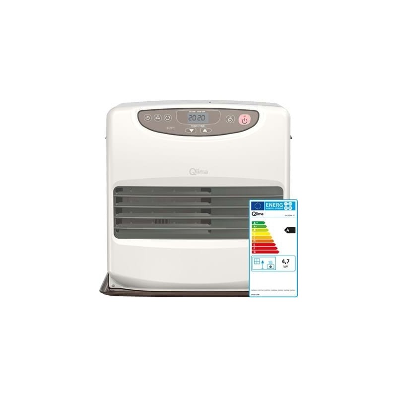 Stufa Portatile a Combustibile Qlima Sre 9046 Tc - Potenza 4,65 Kw - Riscalda fino a 190 m3 - Autonomia fino a 67 ore