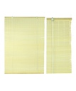 Tapparella in bambù noce con bordatura chiara - 180x300x12 cm