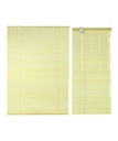 Tapparella in bambù noce con bordatura chiara - 180x300x12 cm