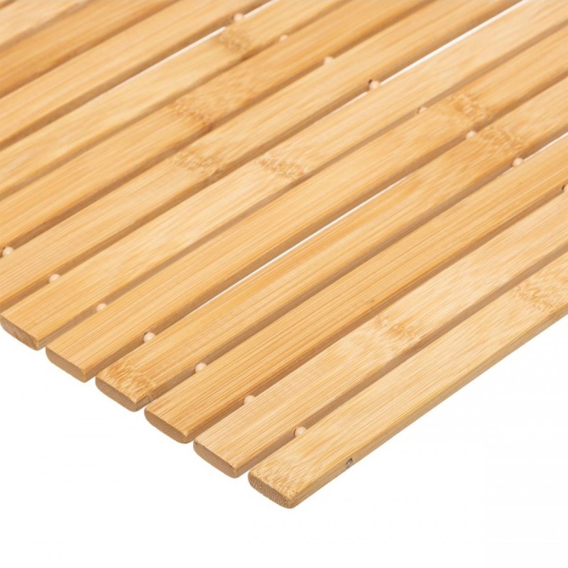 Tappeto da bagno in bamboo naturale 60x40 cm