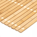 Tappeto da bagno in bamboo naturale 60x40 cm
