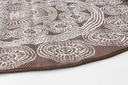 Tappeto Rasht Bianco-Marrone D150