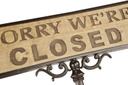 Targa piedistallo open/closed ea-6476 cm. 57 x 23