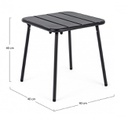 Tavolino Marlyn Antracite 40X40 - 