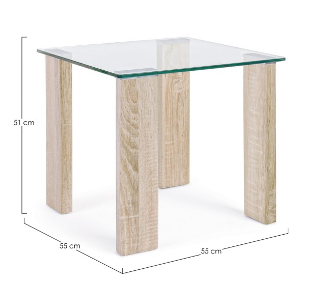 Tavolino New Arley Nature 55X55  