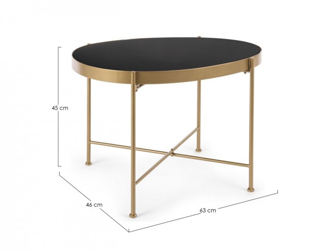 Tavolino Rashida Oro 63X46  
