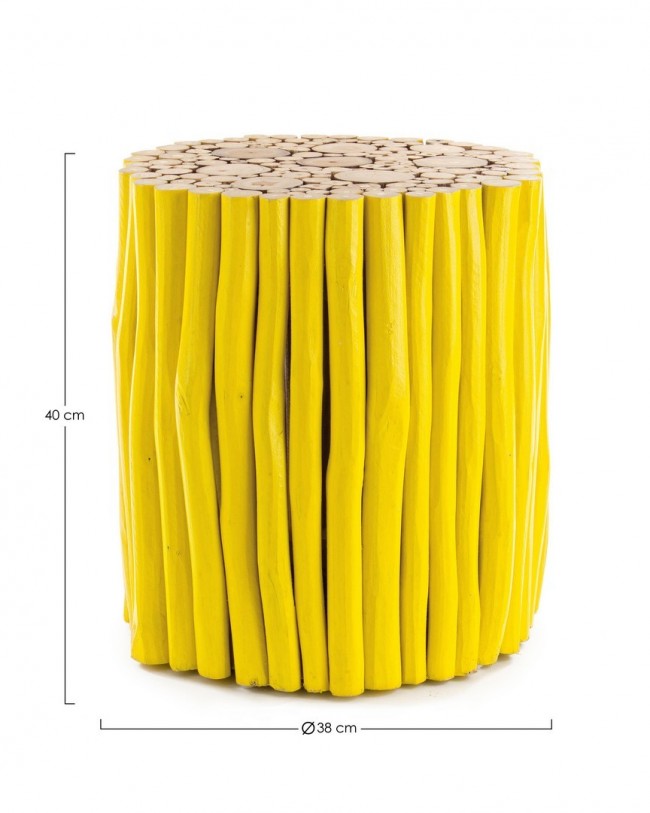 Tavolino Guadalupe Giallo  Cod. 0680441