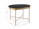 Tavolino Rashida Oro 63X46  
