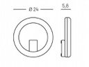Applique Led 20W 3000K  linea omega  grafite