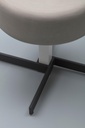 Tavolino in mdf con top grigio D42xD42x52h cm